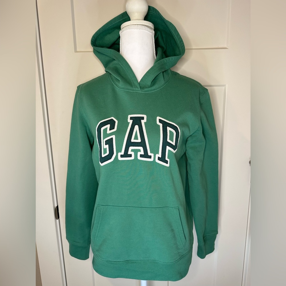 Gap Women's Grass Green Soft Cotton blend Sweatshirt/Hoodie Size Small - Picture 1 of 8